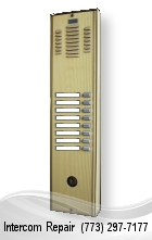 gold apartment front door panel